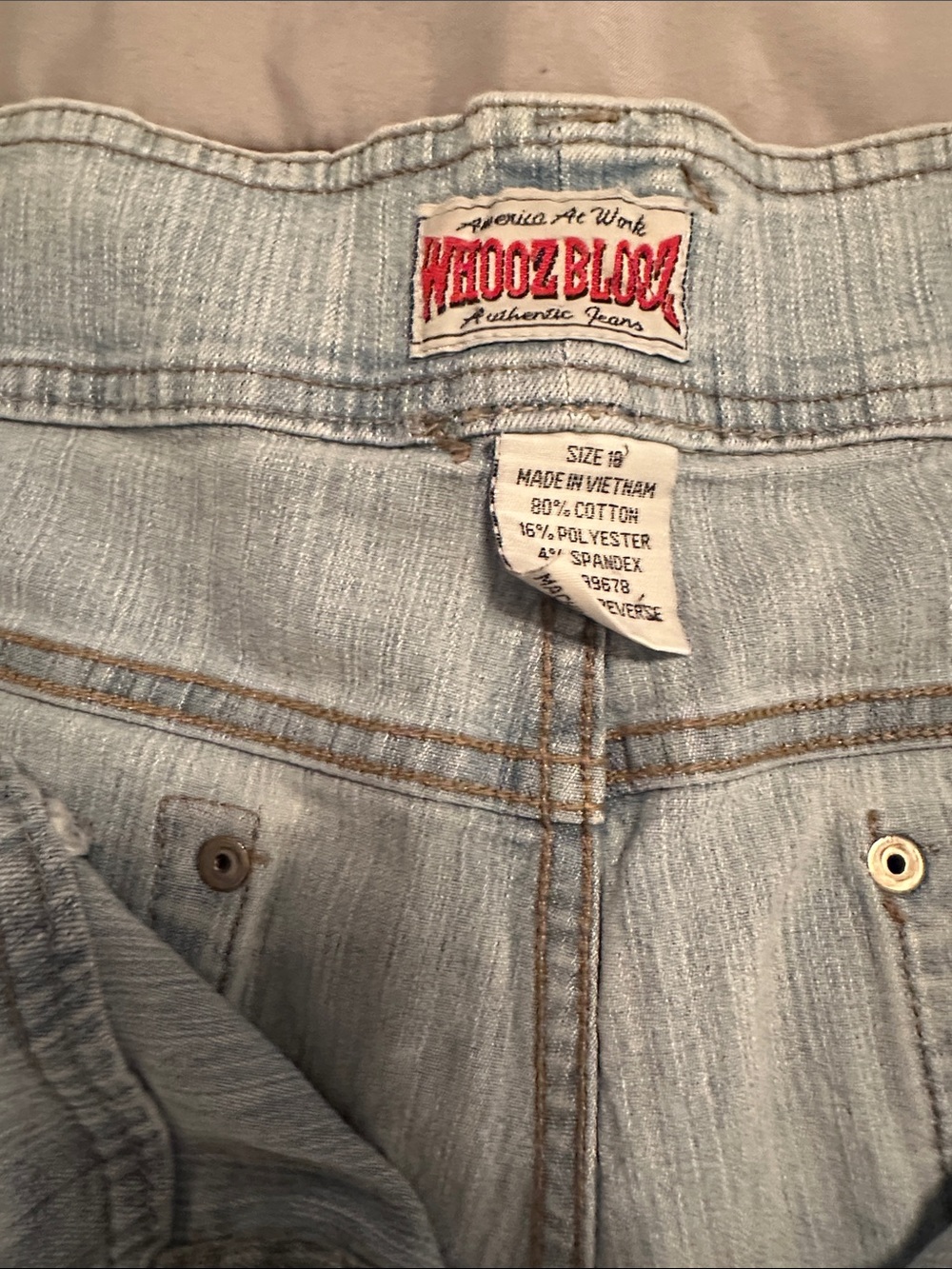 Whooz Light Blue Washed Denim Jeans